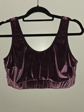 Torrid Velvet Bralette- Plum